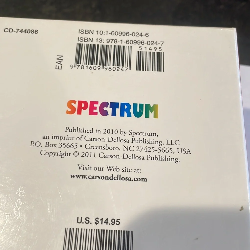C: Spectrum Math Flash Cards 324count - Picture 8 of 9